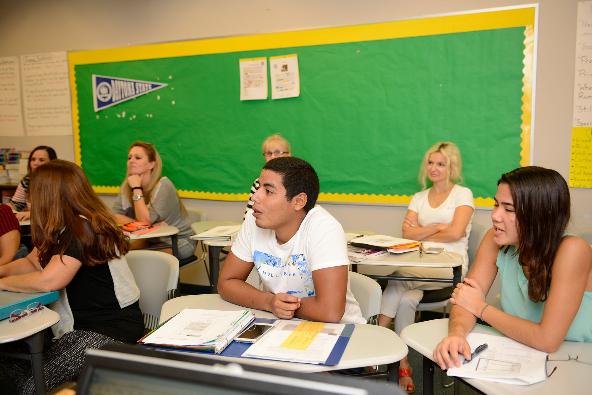 Classroom with students