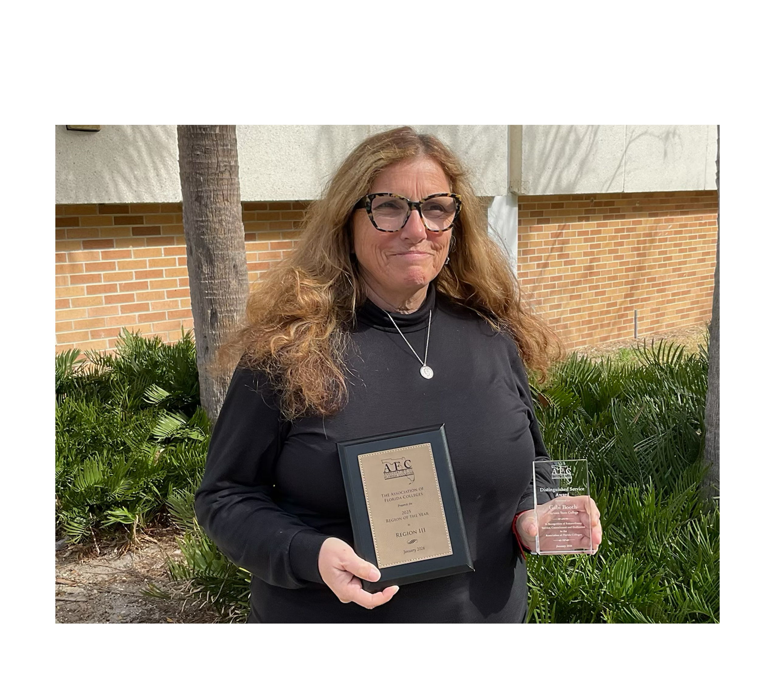 Gabi Booth with Awards