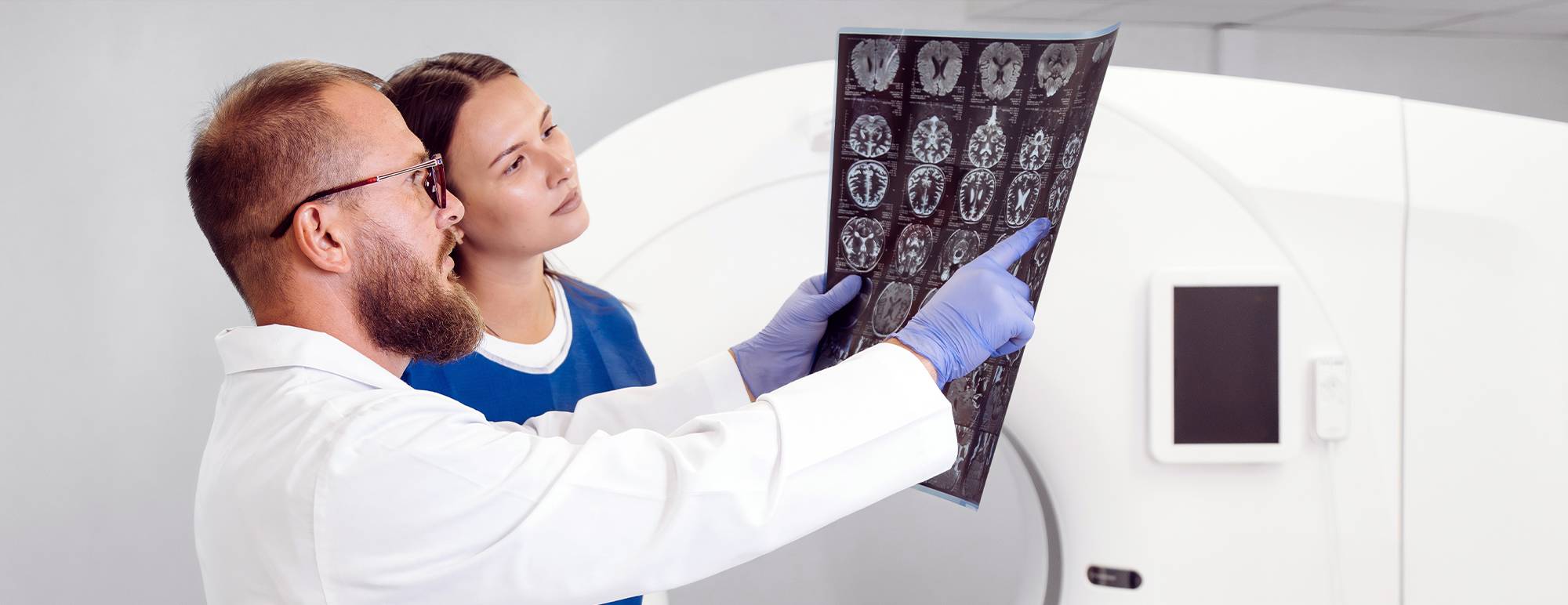 students looking at xrays