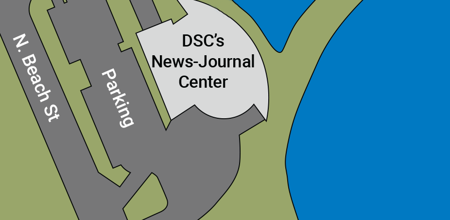 Daytona State College's News-Journal Center campus map