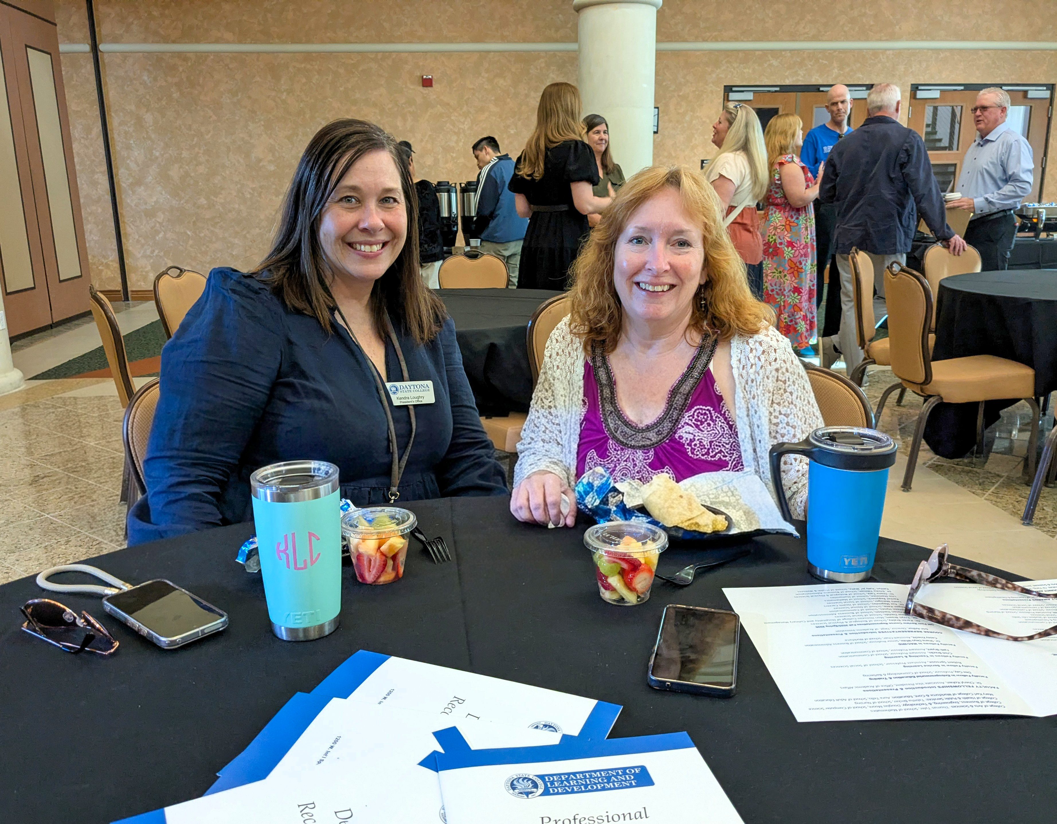 Kendra and Tracy at the Professional Development Event 