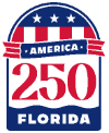 Florida's USA 250th Anniversary logo. 