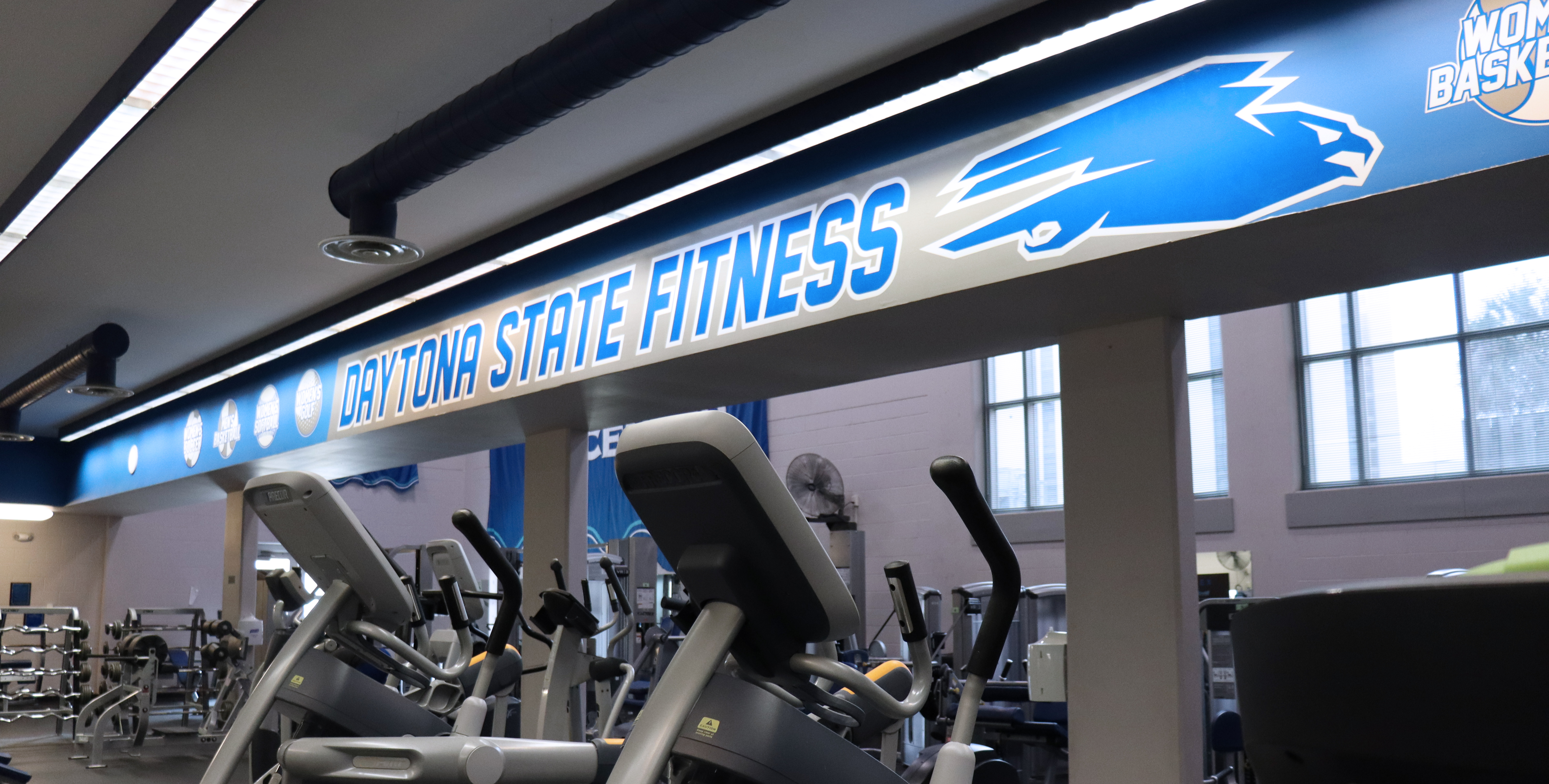 Students can work many places on campus, including the Fitness Center!