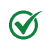Green check mark icon