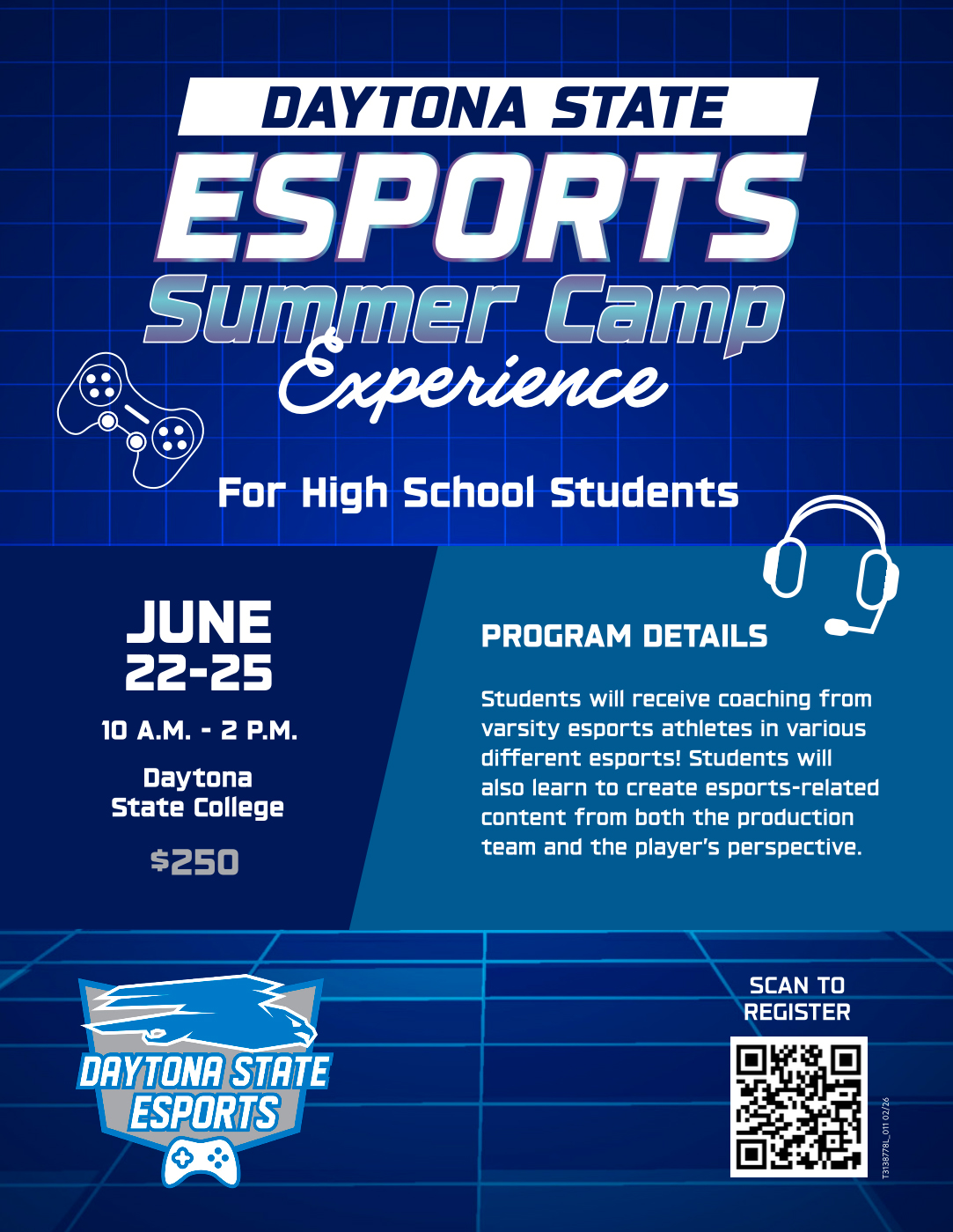 esports 2026 summer camp information