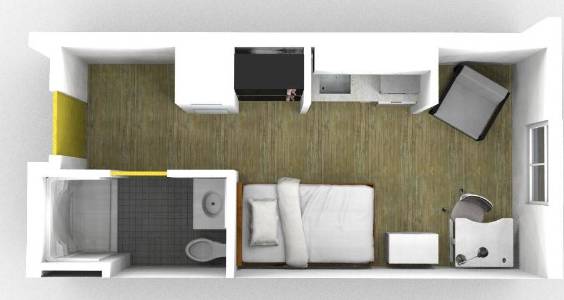 Single Private Suite Floorplan