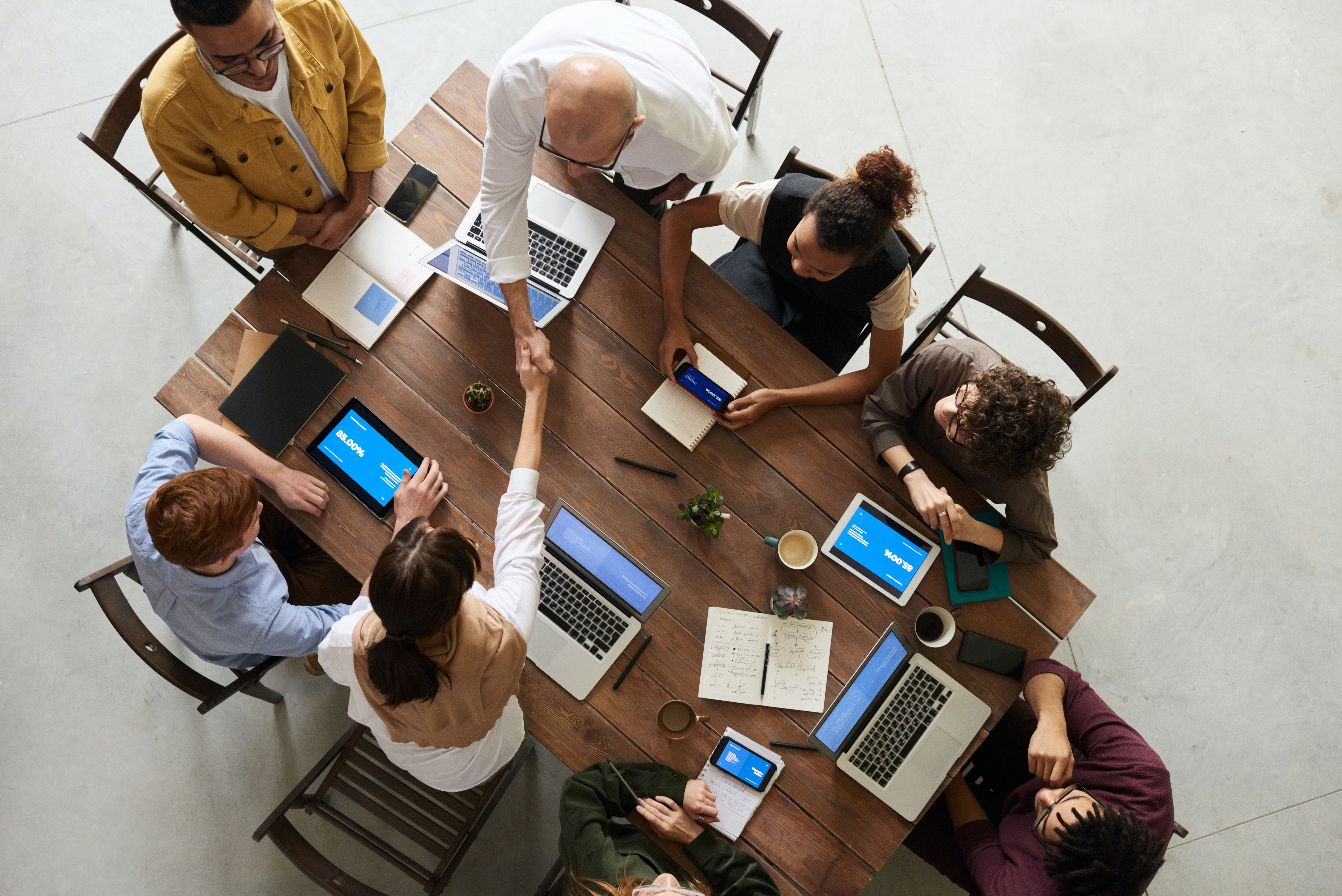 entrepreneurs at a table